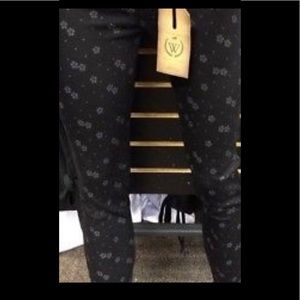 COPY - Black jeans with floral pattern design by watch :)